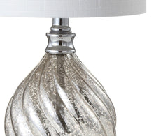 Load image into Gallery viewer, 21" Silver Novelty Table Lamp With Globe Shade
