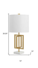 Load image into Gallery viewer, 20" White Novelty Table Lamp With Globe Shade
