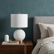 Load image into Gallery viewer, 21" Gold Novelty Table Lamp With Globe Shade
