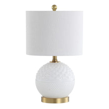 Load image into Gallery viewer, 21" Gold Novelty Table Lamp With Globe Shade
