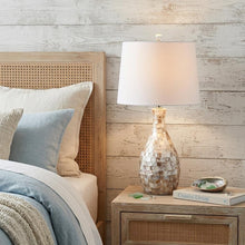 Load image into Gallery viewer, 27" Ivory And Beige Novelty Table Lamp With Drum Shade
