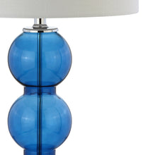 Load image into Gallery viewer, Set of Two 27" Silver Novelty Table Lamps With Drum Shades
