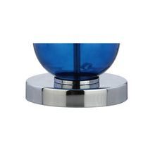 Load image into Gallery viewer, Set of Two 27" Silver Novelty Table Lamps With Drum Shades
