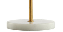 Load image into Gallery viewer, 21" White Round Table Lamp With Globe Shade
