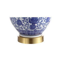 Load image into Gallery viewer, Set of Two 25" Gold Novelty Table Lamps With Globe Shades
