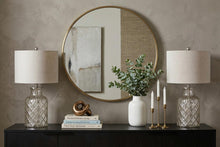 Load image into Gallery viewer, Set of Two 25" Silver Table Lamps With Drum Shades
