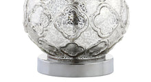 Load image into Gallery viewer, Set of Two 26" Silver Novelty Table Lamps With Drum Shades
