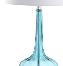Load image into Gallery viewer, Set of Two 29" Clear Novelty Table Lamps With Drum Shades
