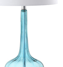 Load image into Gallery viewer, Set of Two 29" Clear Novelty Table Lamps With Drum Shades
