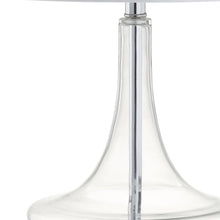 Load image into Gallery viewer, Set of Two 26" Silver Novelty Table Lamps With Drum Shades
