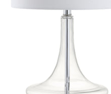 Load image into Gallery viewer, Set of Two 26" Silver Novelty Table Lamps With Drum Shades
