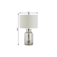 Load image into Gallery viewer, 25" Clear Novelty Table Lamp With Drum Shade
