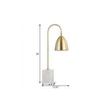 Load image into Gallery viewer, 26" White Arched Lamp With Novelty Shade
