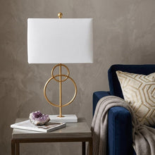 Load image into Gallery viewer, 26" White Novelty Table Lamp With Shade
