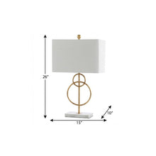 Load image into Gallery viewer, 26" White Novelty Table Lamp With Shade
