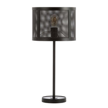 Load image into Gallery viewer, 25" Black Table Lamp With Globe Shade
