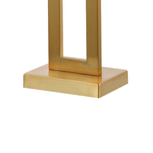 Load image into Gallery viewer, Set of Two 29" Gold Table Lamps With Shades
