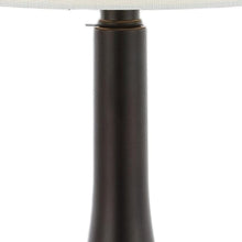 Load image into Gallery viewer, Set of Two 24" Antiqued Bronze Gourd Table Lamps With Drum Shades
