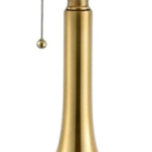 Load image into Gallery viewer, Set of Two 24" Gold Gourd Table Lamps With Drum Shades
