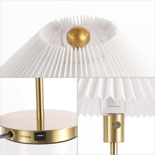 Load image into Gallery viewer, 21" Gold Table Lamp With Empire Shade
