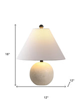 Load image into Gallery viewer, 16" Beige Novelty Table Lamp With Empire Shade

