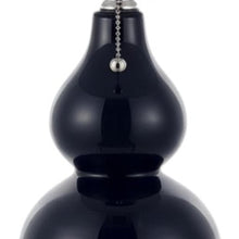 Load image into Gallery viewer, Set of Two 22" Silver Gourd Table Lamps With Drum Shades
