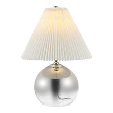 Load image into Gallery viewer, 23" Silver Globe Lamp Base With Empire Shade
