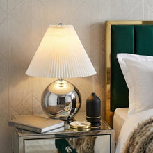 Load image into Gallery viewer, 23" Silver Globe Lamp Base With Empire Shade
