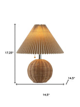Load image into Gallery viewer, 17" Clear Round Table Lamp With Empire Shade
