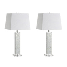 Load image into Gallery viewer, Set of Two 29" Clear Novelty Table Lamps With Shades
