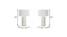 Load image into Gallery viewer, Set of Two 29" Clear Novelty Table Lamps With Shades
