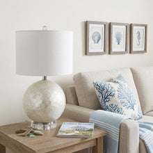 Load image into Gallery viewer, 24" Clear Globe Lamp Base With Drum Shade
