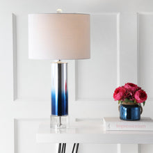 Load image into Gallery viewer, 27" Clear Novelty Table Lamp With Drum Shade
