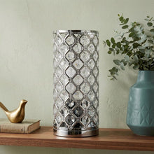Load image into Gallery viewer, 10" Silver Column Lamp
