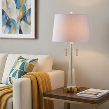 Load image into Gallery viewer, 30" Gold Novelty Table Lamp With Empire Shade
