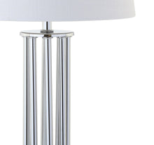 Load image into Gallery viewer, 18" Silver Novelty Column Lamp With Empire Shade
