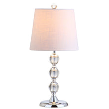 Load image into Gallery viewer, 20" Silver And Clear Novelty Desk Lamp With Empire Shade
