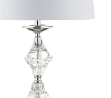 Load image into Gallery viewer, Set of Two 28" Silver Novelty Bedside Lamps With Drum Shades
