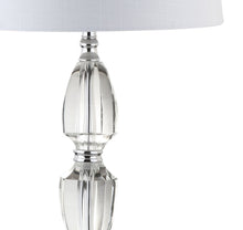 Load image into Gallery viewer, 27" Silver Novelty Bedside Lamp With Drum Shade
