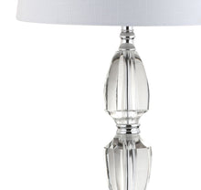 Load image into Gallery viewer, 27" Silver Novelty Bedside Lamp With Drum Shade
