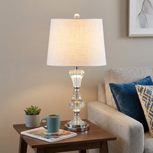 Load image into Gallery viewer, 25" Silver Urn Table Lamp With Empire Shade
