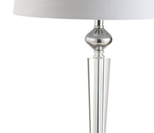 Load image into Gallery viewer, 28" Silver Table Lamp With Drum Shade
