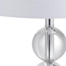 Load image into Gallery viewer, 18" Clear Novelty Table Lamp With Drum Shade
