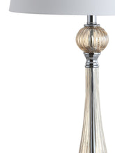 Load image into Gallery viewer, Set of Two 33" Champagne Novelty Table Lamps With Globe Shades
