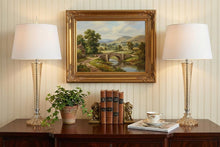 Load image into Gallery viewer, Set of Two 32" Champagne Urn Buffet Lamps With Globe Shades
