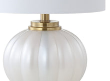 Load image into Gallery viewer, 18" Clear Novelty Bedside Lamp With Drum Shade
