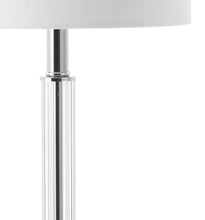 Load image into Gallery viewer, Set of Two 20" Clear Table Lamps With Drum Shades
