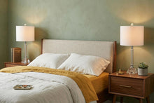 Load image into Gallery viewer, Set of Two 20" Clear Table Lamps With Drum Shades
