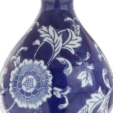 Load image into Gallery viewer, 27" Blue Gold And White Novelty Table Lamp With Drum Shade
