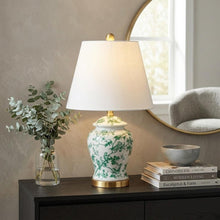 Load image into Gallery viewer, 22" Gold Urn Table Lamp With Empire Shade
